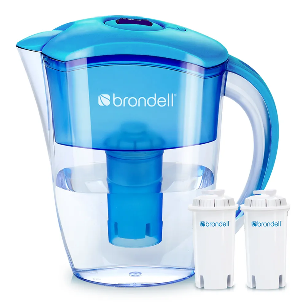 【Brondell】brondell極淨藍濾水壺+2入芯 (1壺2芯)