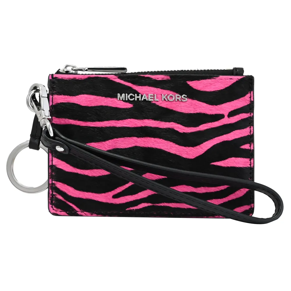 【Michael Kors】多功能手提式信用卡證件名片鑰匙零錢包(黑桃)