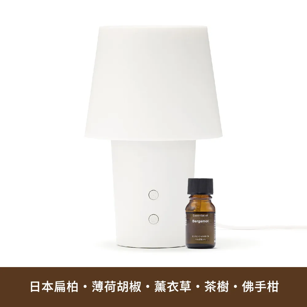 【MUJI 無印良品】無水香氛機+精油10ml/490元(日本扁柏 佛手柑 薄荷胡椒 薰衣草 茶樹)