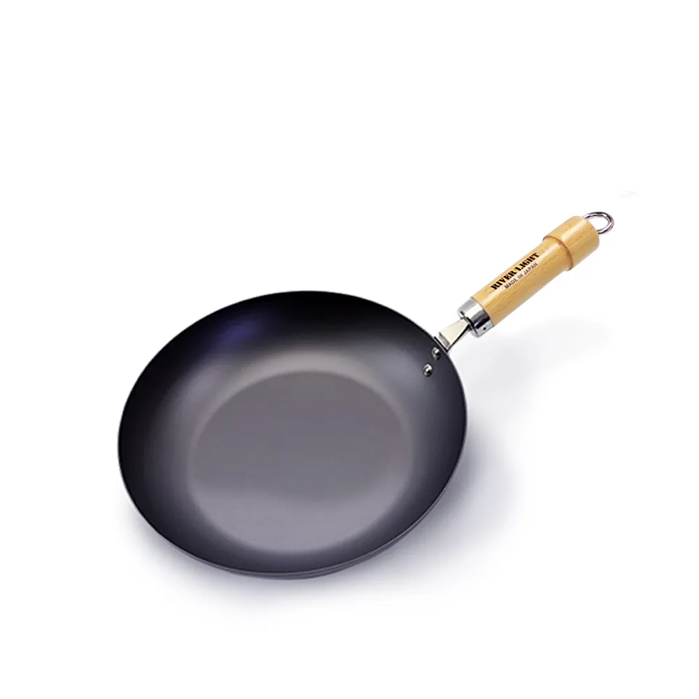 【PREMIUM 極】日本製窒化鐵平底鍋24cm(不易生鏽無塗層極鐵鍋/極PREMIUM系列)