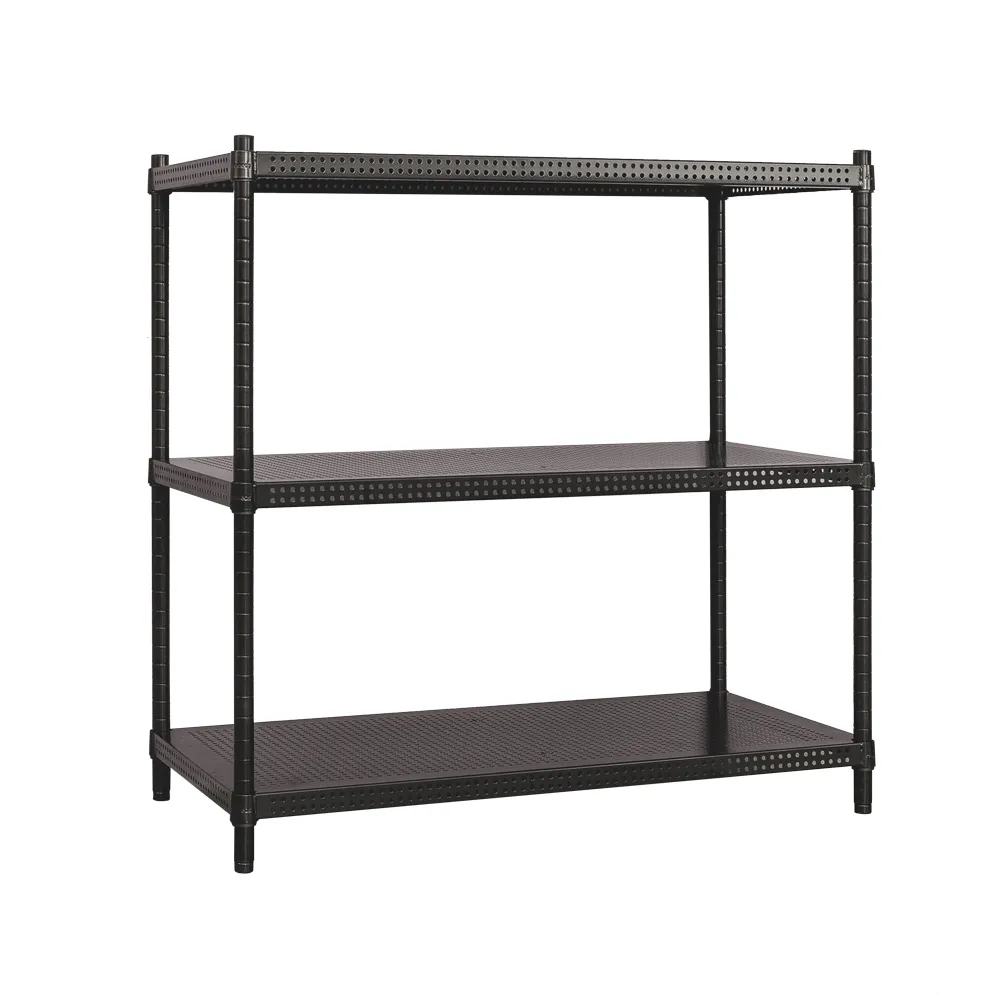 【dayneeds 日需百備】極致美學 90x45x75公分烤漆三層架(沖孔鐵架/收納層架/展示架/層架/鐵架)