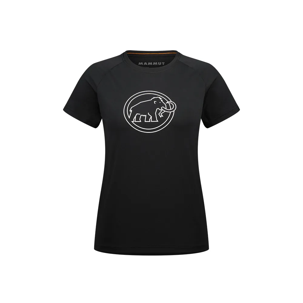 【Mammut 長毛象官方直營】QD Logo Print T-Shirt AF W 快乾LOGO短袖T恤 女款 黑PRT4 #1017-02022