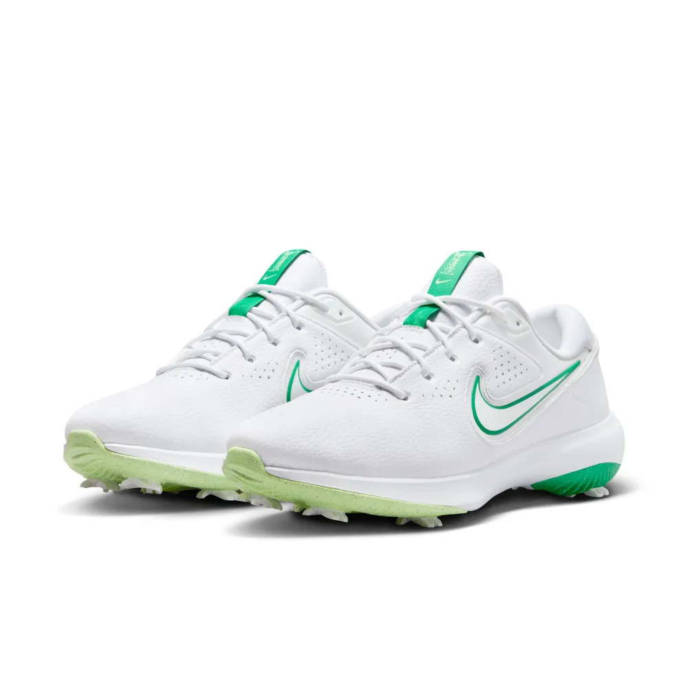 【NIKE GOLF】男款 Nike Victory Pro 3  Nike高爾夫球鞋寬版(白色/頂峰白色/綠色)