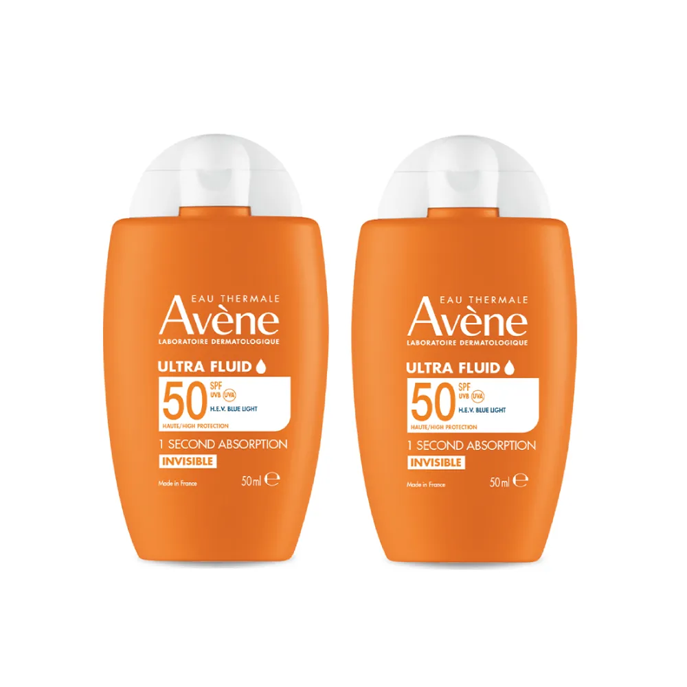 【Avene 雅漾】極速清爽防曬液SPF50 二入組