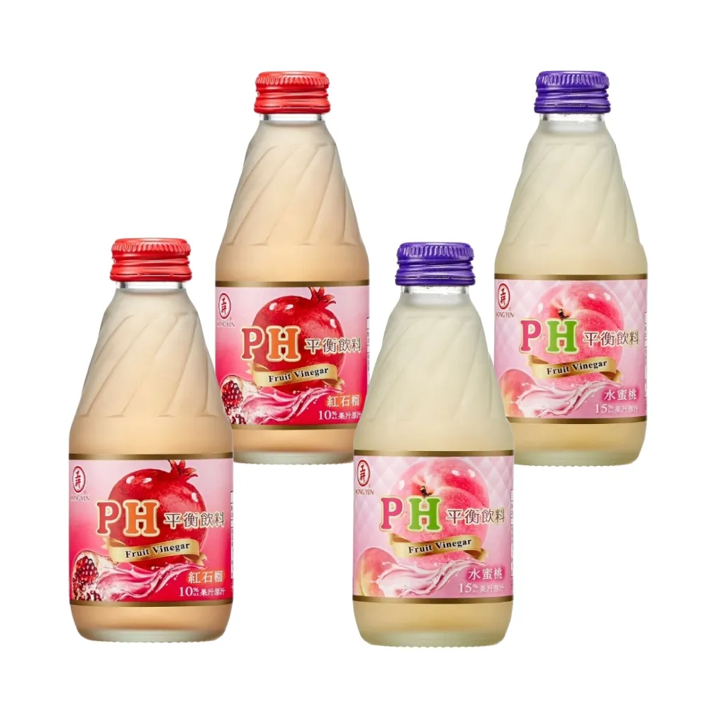 【工研】PH平衡飲料水蜜桃/紅石榴200mlx24入/箱(直接飲用/冷藏冰涼更好喝/可綜合)
