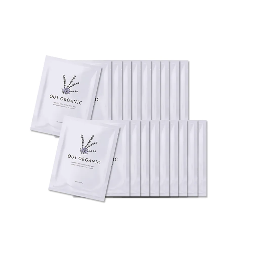 【WeOrganic 唯有機】薰衣草淨透控油面膜20入組(控油、保濕、淨化、超輕薄)