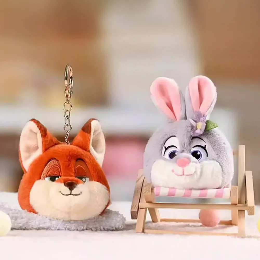 【Disney 迪士尼】雙11 動物方城市系列茱蒂尼克掛飾 吊飾 鑰匙包(兒童禮物)