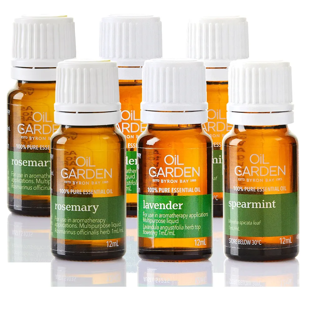 即期品【OiL GARDEN澳悠園】100%純精油12ml任6入(TGA認證-綠薄荷/迷迭香/薰衣草)