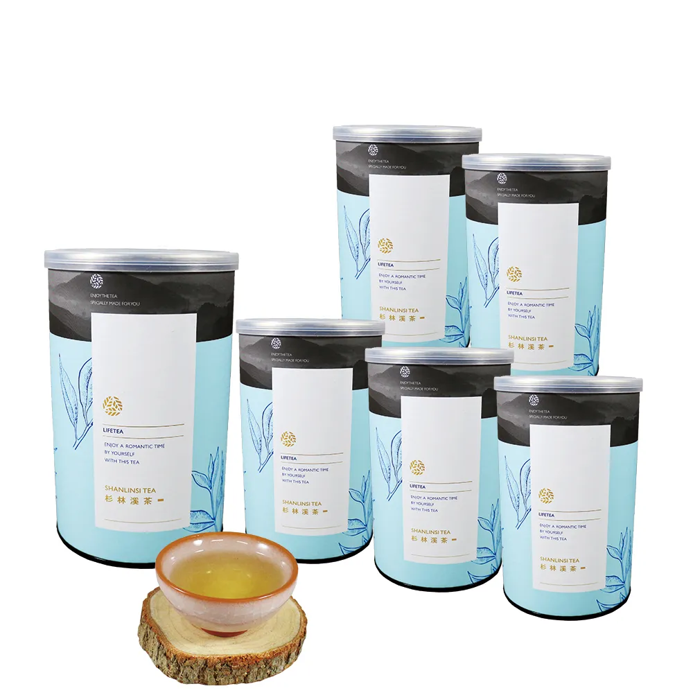 【龍源茶品】杉林溪清香甘醇烏龍茶葉150gx6罐(共1.5斤;生青茶;無焙火;微發酵;附提袋)