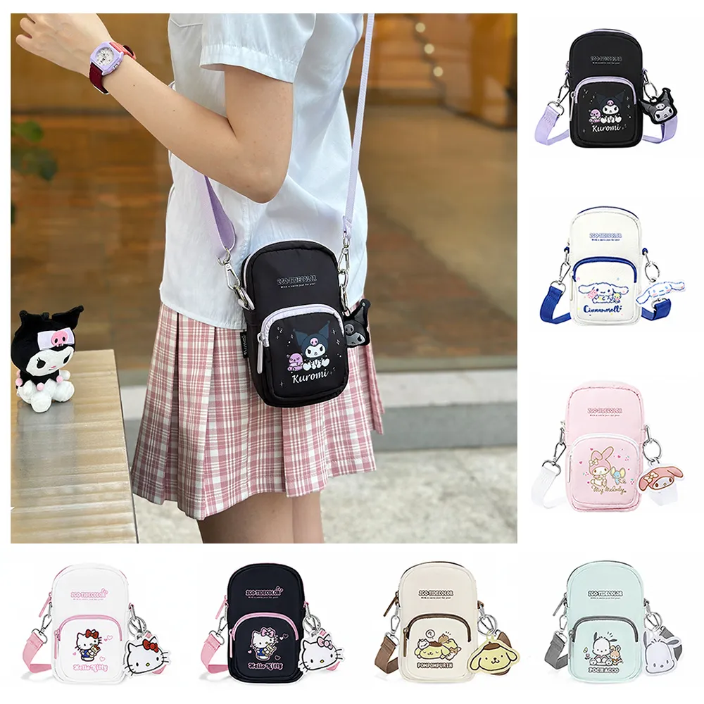 【SANRIO 三麗鷗】雙11 多款式可愛卡通造型隨身輕便單肩斜背包-七款可選