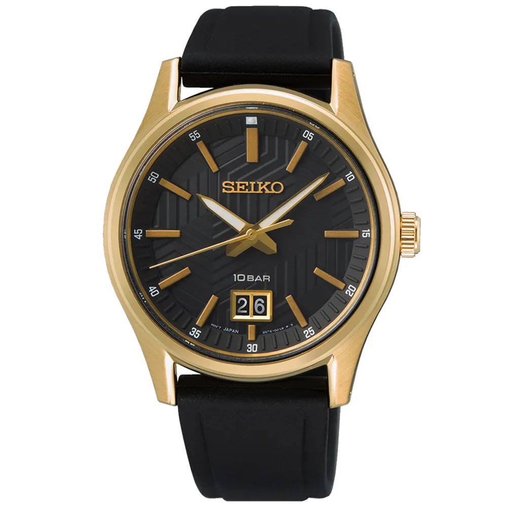 【SEIKO 精工】CS系列 日期顯示 簡約時尚石英腕錶 錶 週年慶 雙11(SUR560P1/6N76-00K0C)