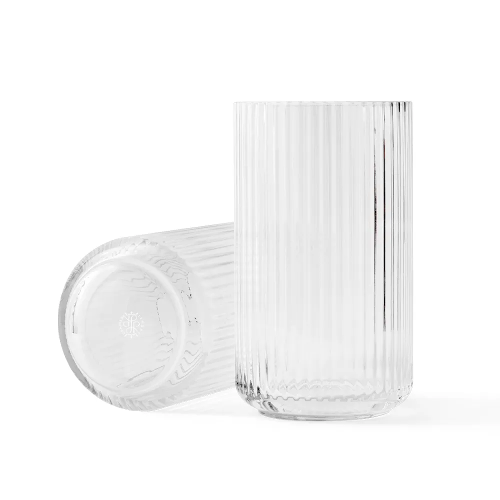 【北歐櫥窗】Lyngby Porcelain Lyngby 靈比 玻璃花瓶(H 25cm、透明)