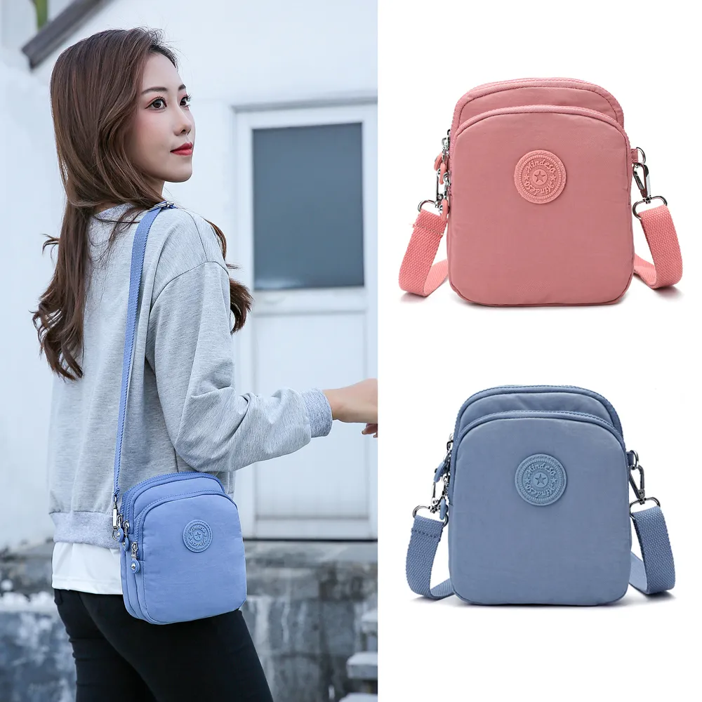 【iBrand】雙11 輕盈3層多功能防潑水斜側背包(防水包 多色任選)