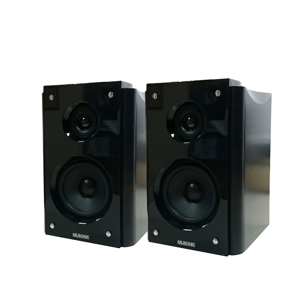 【MUSONIC 宇晨】高級鏡面鋼琴烤漆 書架 HI-FI 高傳真喇叭