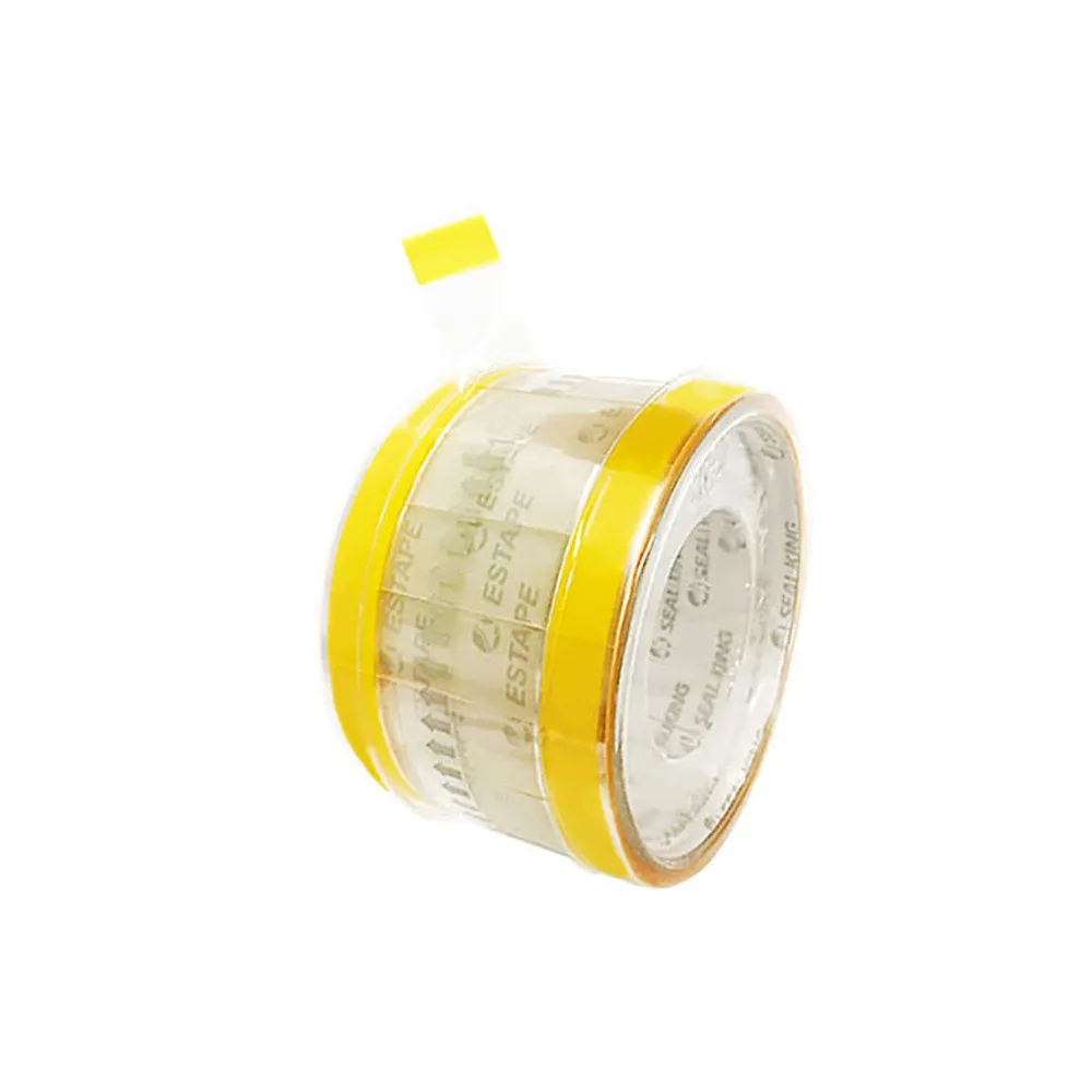 【王佳】抽取式OPP封口透明膠帶｜色頭黃｜32入(15mm x 55mm/易撕貼)
