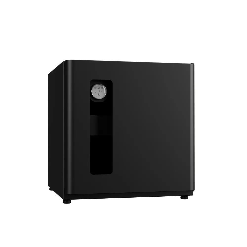 【收藏家】DryQube 防潮收納組合櫃 DQ1-B(可換左右門方向/抽屜式拖盤層板/美學防潮箱/大理石黑)