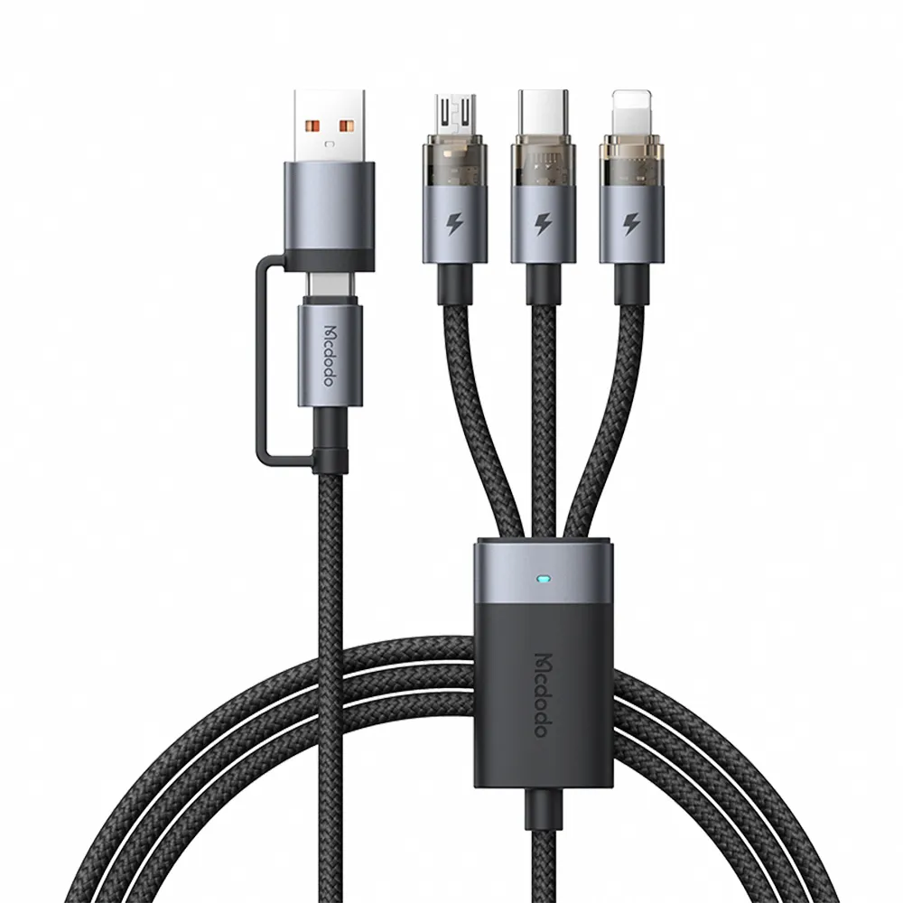 【Mcdodo】100W 二分三 Type-C/USB to Type-C/Lightning/MicroUSB 120cm快充充電線(CA-726/麥多多)