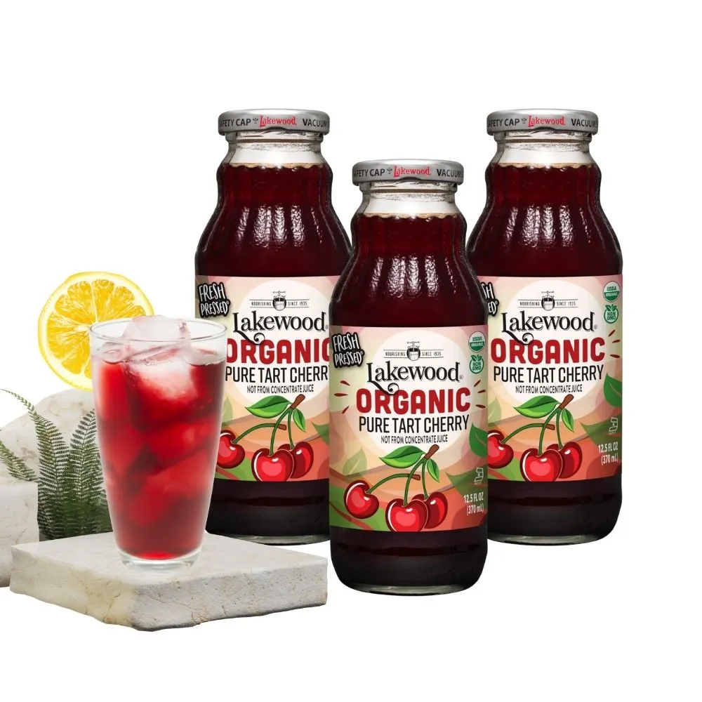 【Onatural 歐納丘】Lakewood有機純酸櫻桃汁 370ml*3瓶