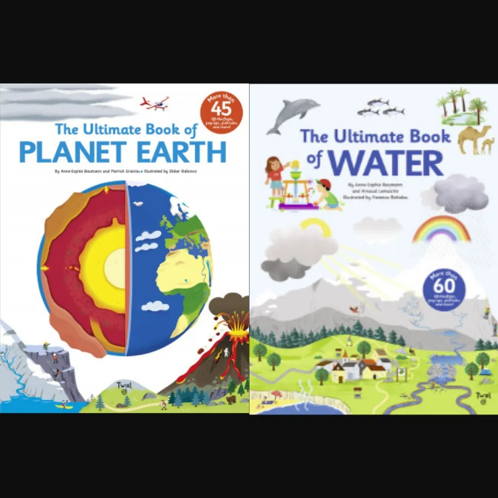 【麥克兒童外文書店】探索遊戲系列:地球探索大發現+水的大驚奇兩書合售(親子共讀首選 STEAM教育入門)
