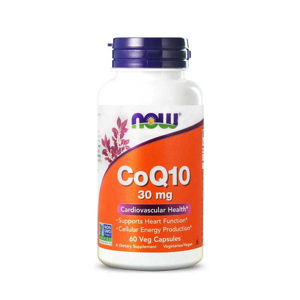 【NOW 健而婷】精純CoQ10膠囊食品(60顆/瓶)