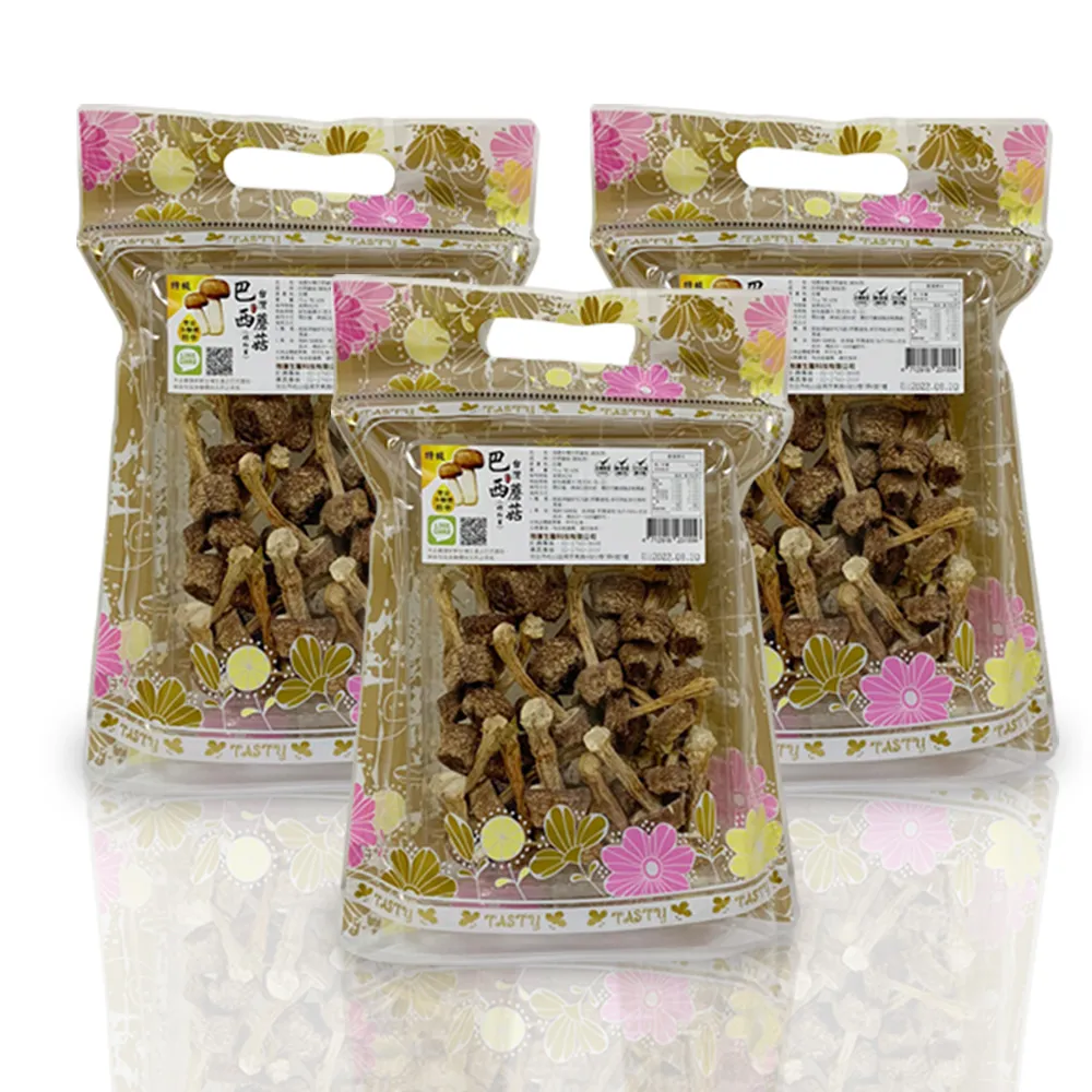 【瑞康生醫】台灣產地-巴西蘑菇乾菇60g/入-共3入(巴西蘑菇 姬松茸  巴西蘑菇乾菇)
