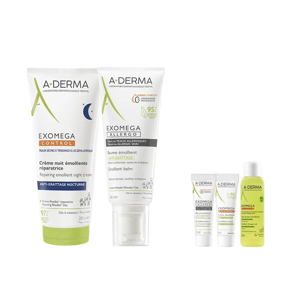 【A-DERMA 艾芙美】官方直營 新葉益護 晚安霜舒敏好眠組合(舒敏霜200ml+晚安霜200ml)