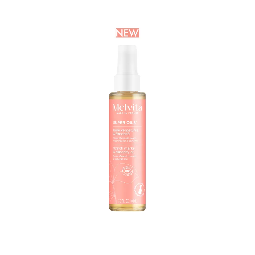 【Melvita 蜜葳特】彈力撫紋調理油(100ml#妊娠油#彈力修護油#孕期保養油#潤膚按摩油)