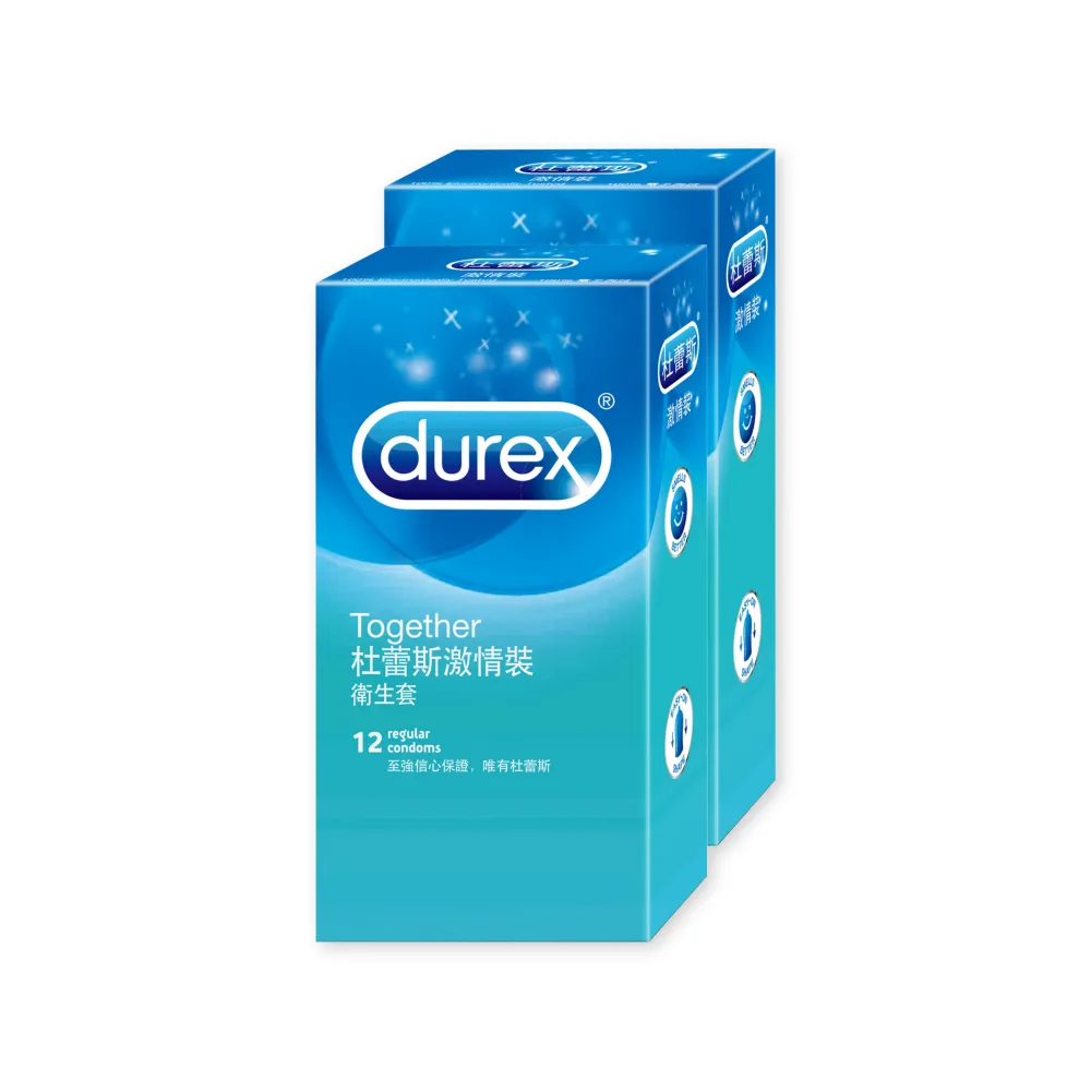 【Durex 杜蕾斯】激情裝保險套12入x2(共24入-避孕套/衛生套/基本防護系列)