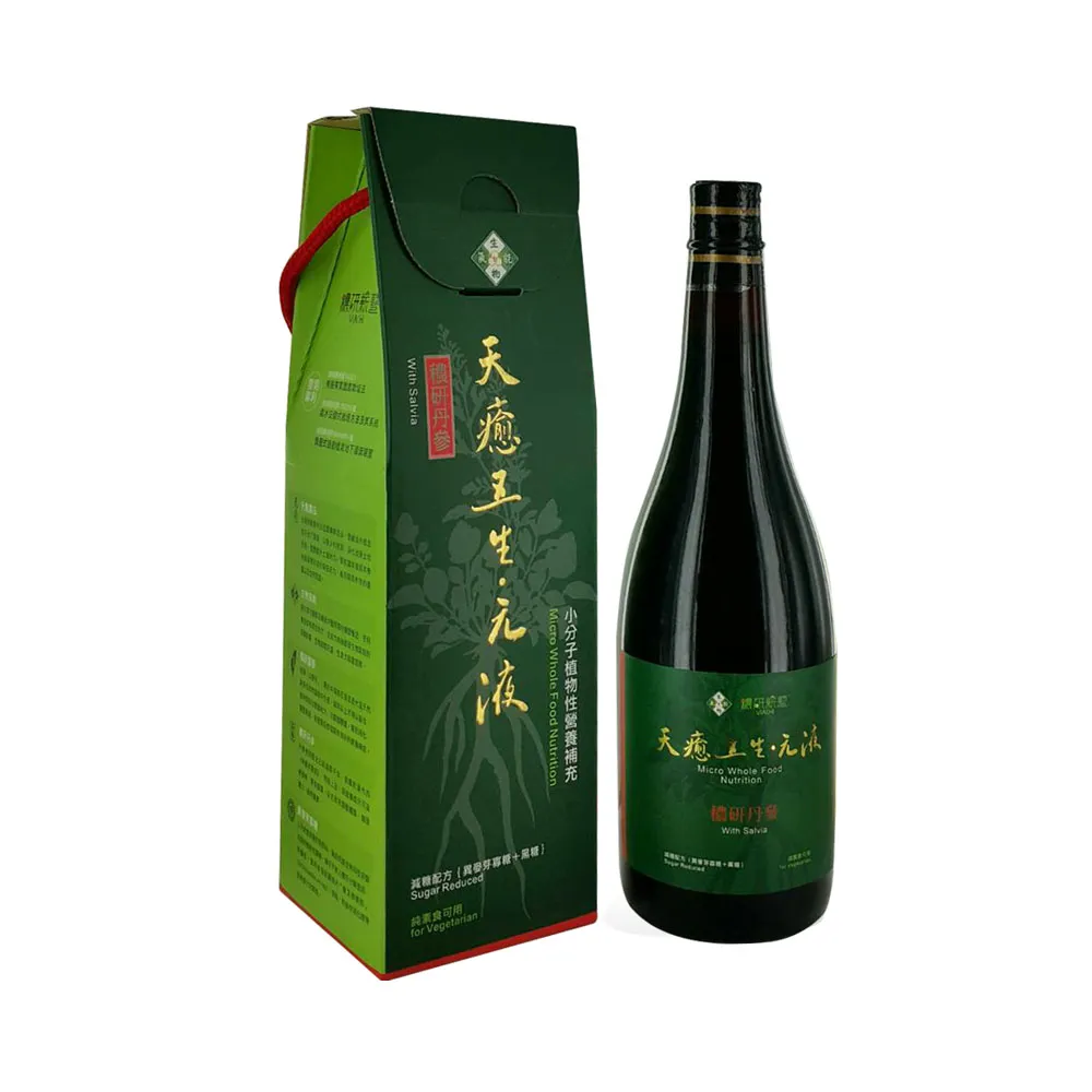 【穠研薪藝】天癒五生．元液  穠研丹參750ml/瓶(黑糖+異麥芽寡糖配方)