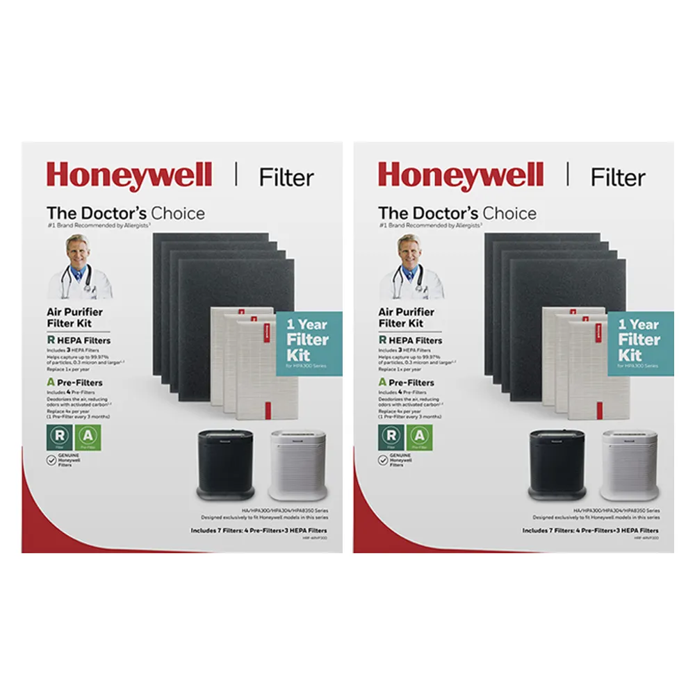 【Honeywell】兩年份耗材組(內含HRF-ARVP300 x2盒★適用HPA300 / HPA5350WTWV1)