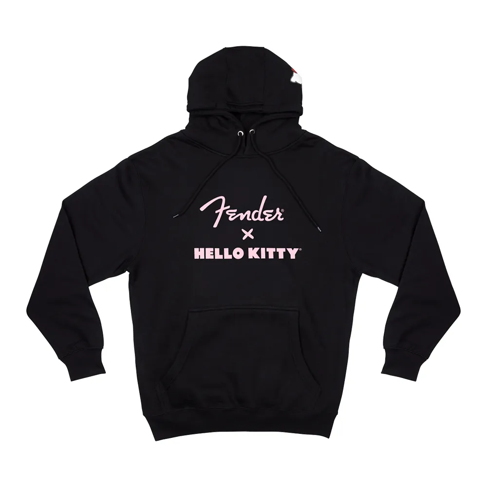 【Fender】x Hello Kitty Black Logo Hoodie 聯名款帽T(海國)