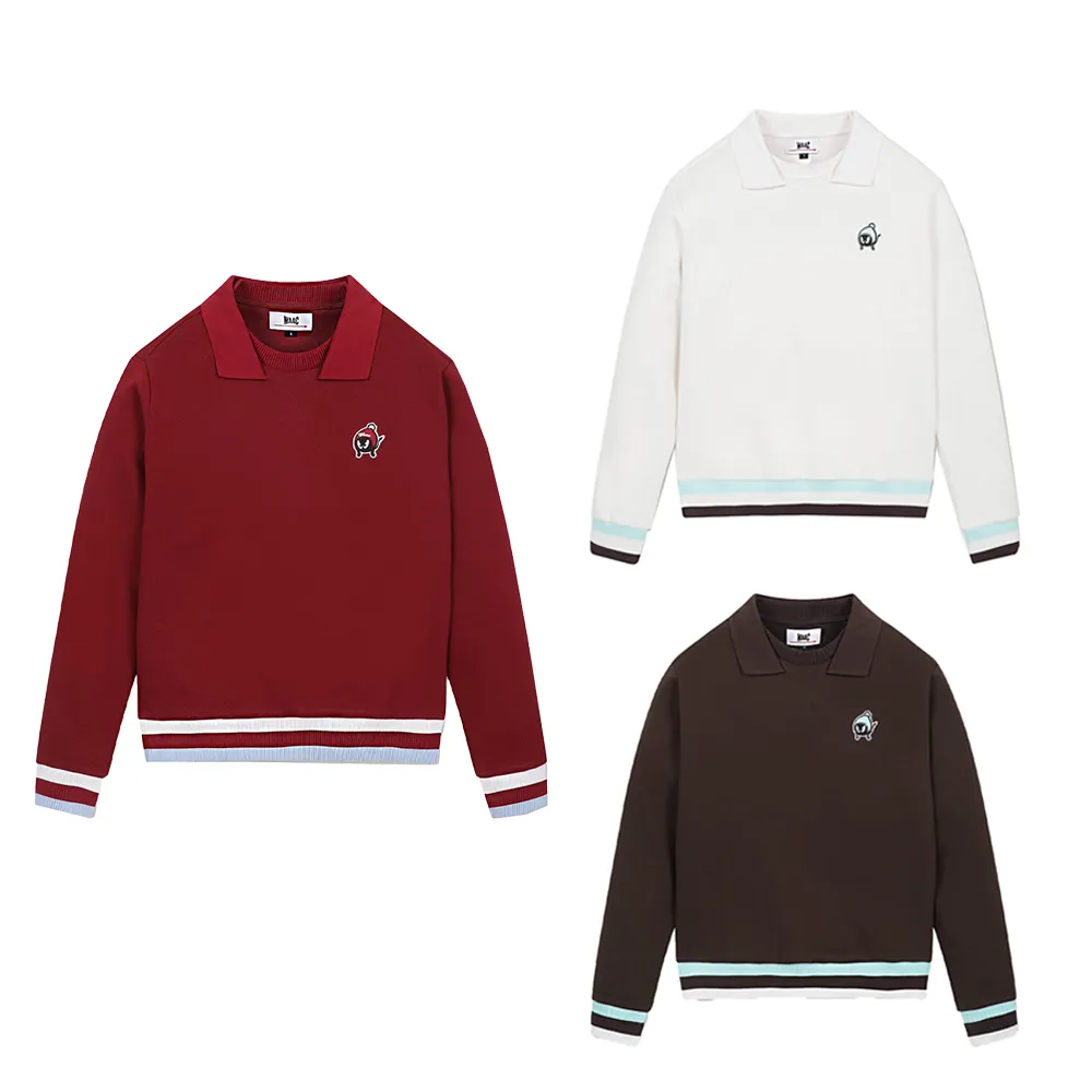 【WAAC】FAKE COLLAR SWEATSHIRTS 女士 翻領長袖上衣(三款任選)