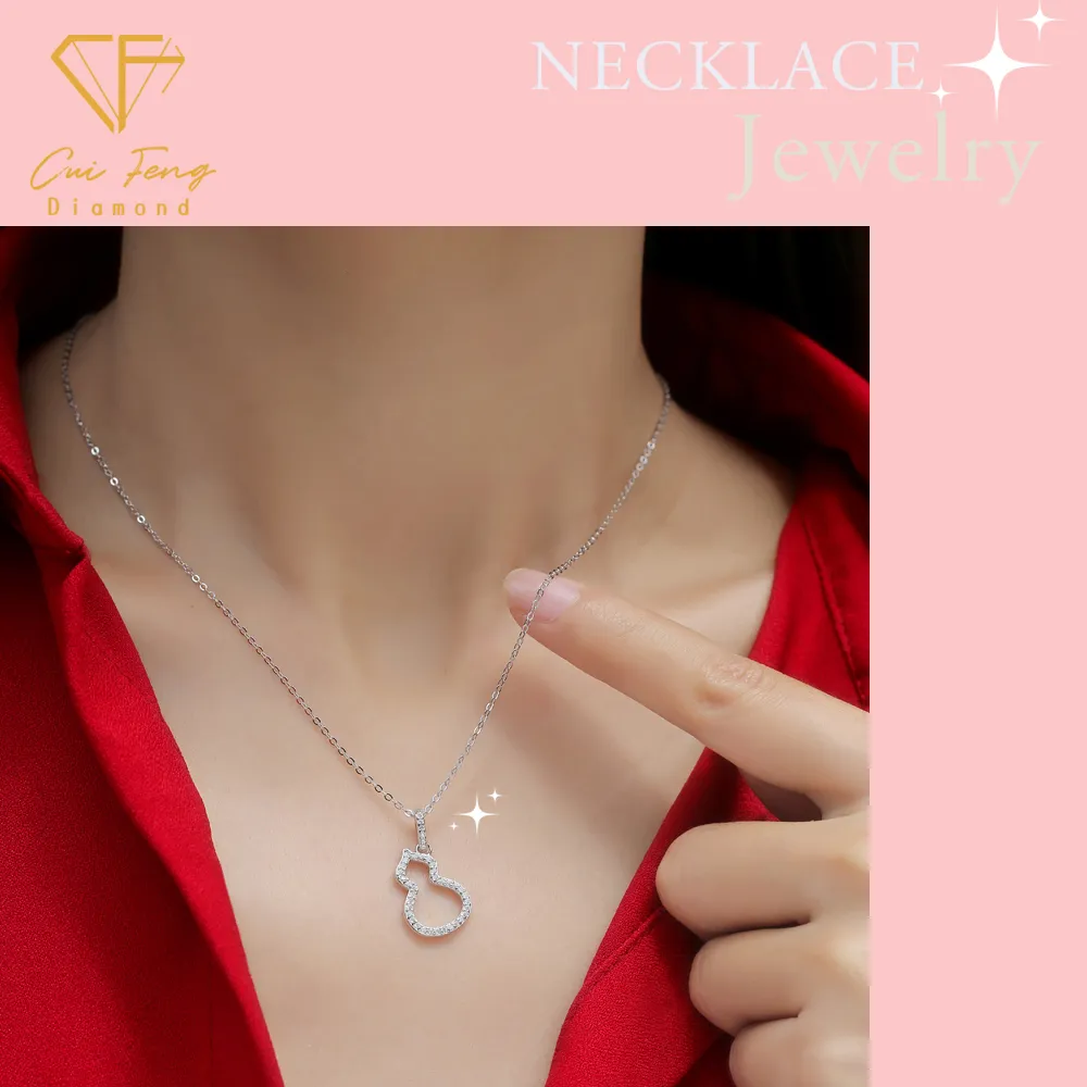 【CF Diamond】項鍊 莫桑鑽《幸運》( 雙11 鑽石 項鏈 生日禮物  求婚)