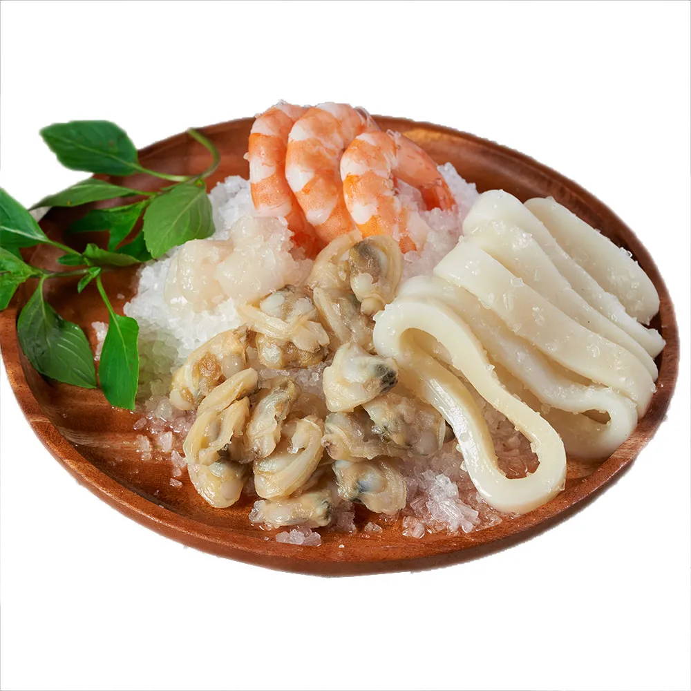 【海鮮主義】鮮凍海鮮什錦拼盤3盒(240g±10%/盒 約20-25塊/盒)