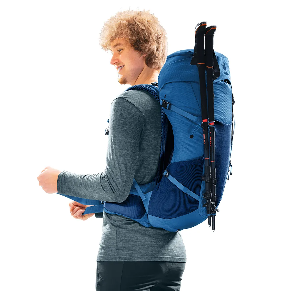 【deuter】FUTURA透氣網架背包32L(3400826藍/戶外旅遊/日常休閒/旅行/登山健行)