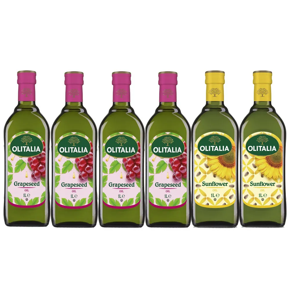 【Olitalia 奧利塔】葵花油禮盒組(1000mlx6瓶)