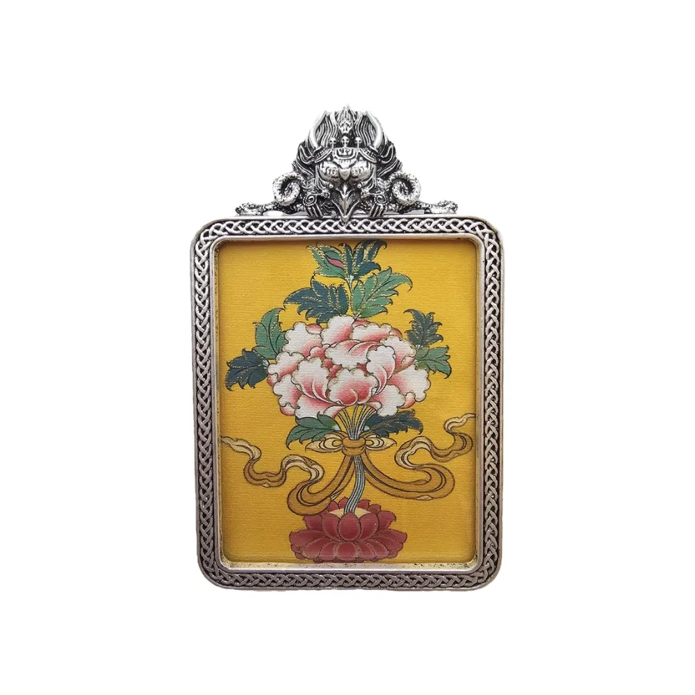 【藏古祥館】蓮花唐卡  PA34(唐卡)