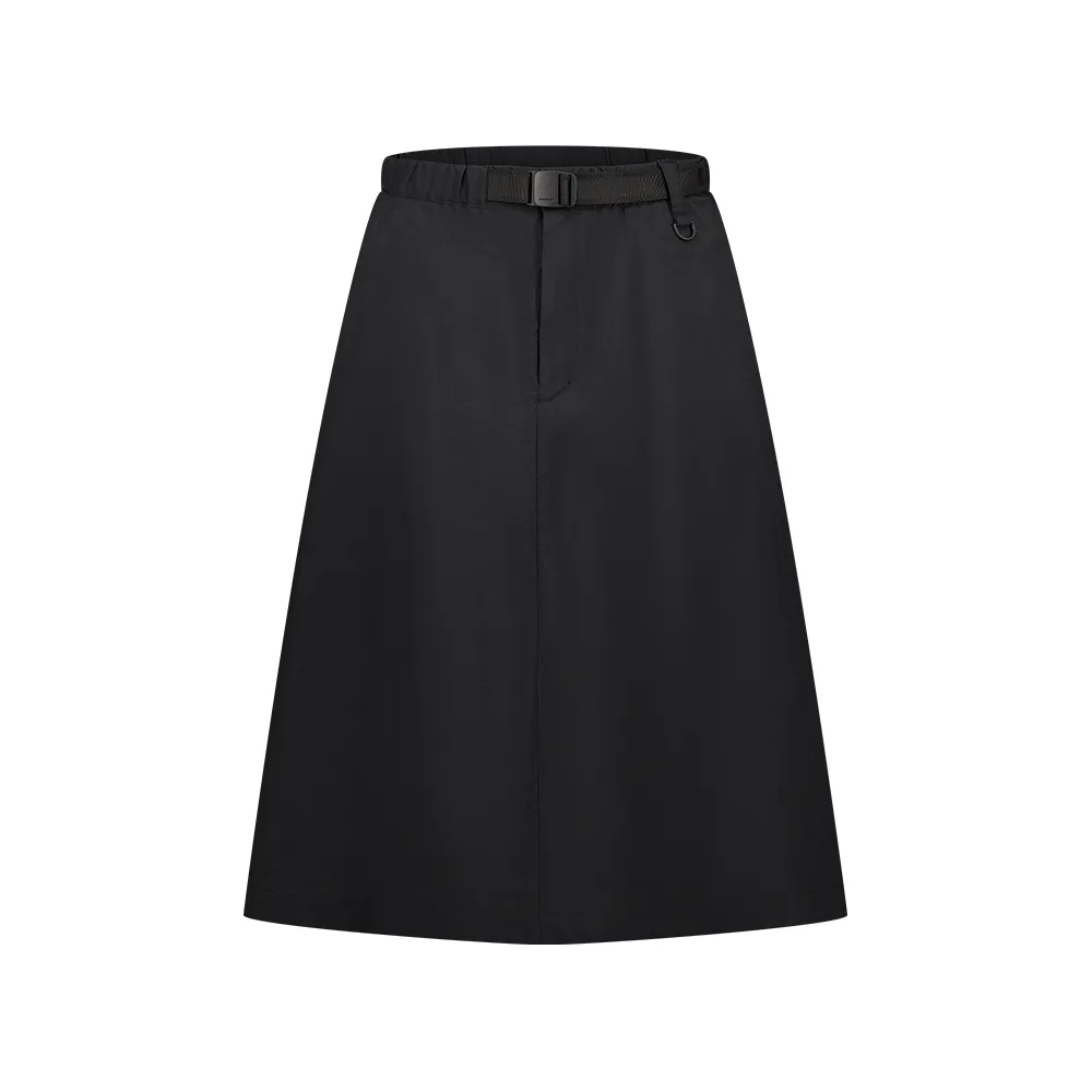 【Mammut 長毛象官方直營】Highland Traveler Skirt AF W 日系戶外防曬裙 女款 黑色 #1023-01080