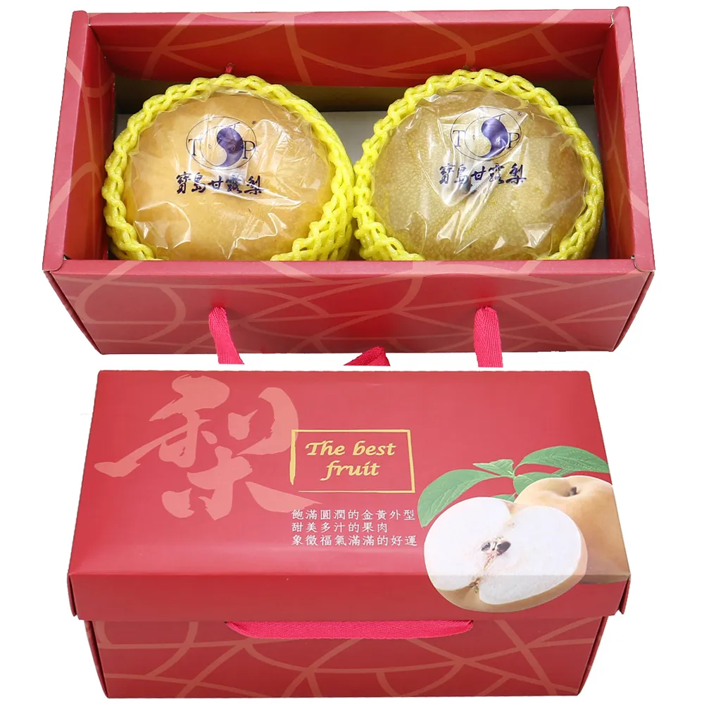 【愛蜜果】台灣寶島甘露梨 2顆禮盒X1(約3.5斤/盒/水梨)