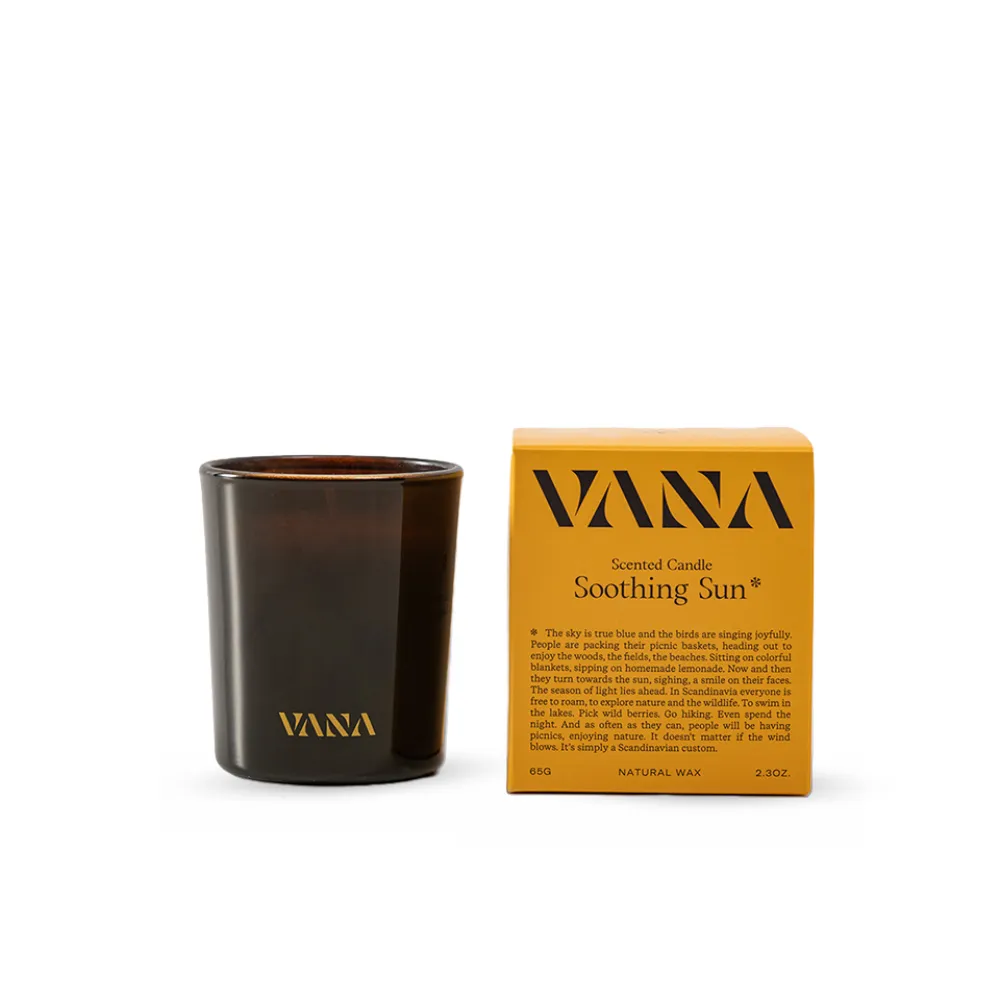 【VANA】光之季節香氛蠟燭65G-清爽檸檬調 ｜天然植物蠟｜純素安心使用｜療癒居家香氛｜室內香氛｜送禮推薦
