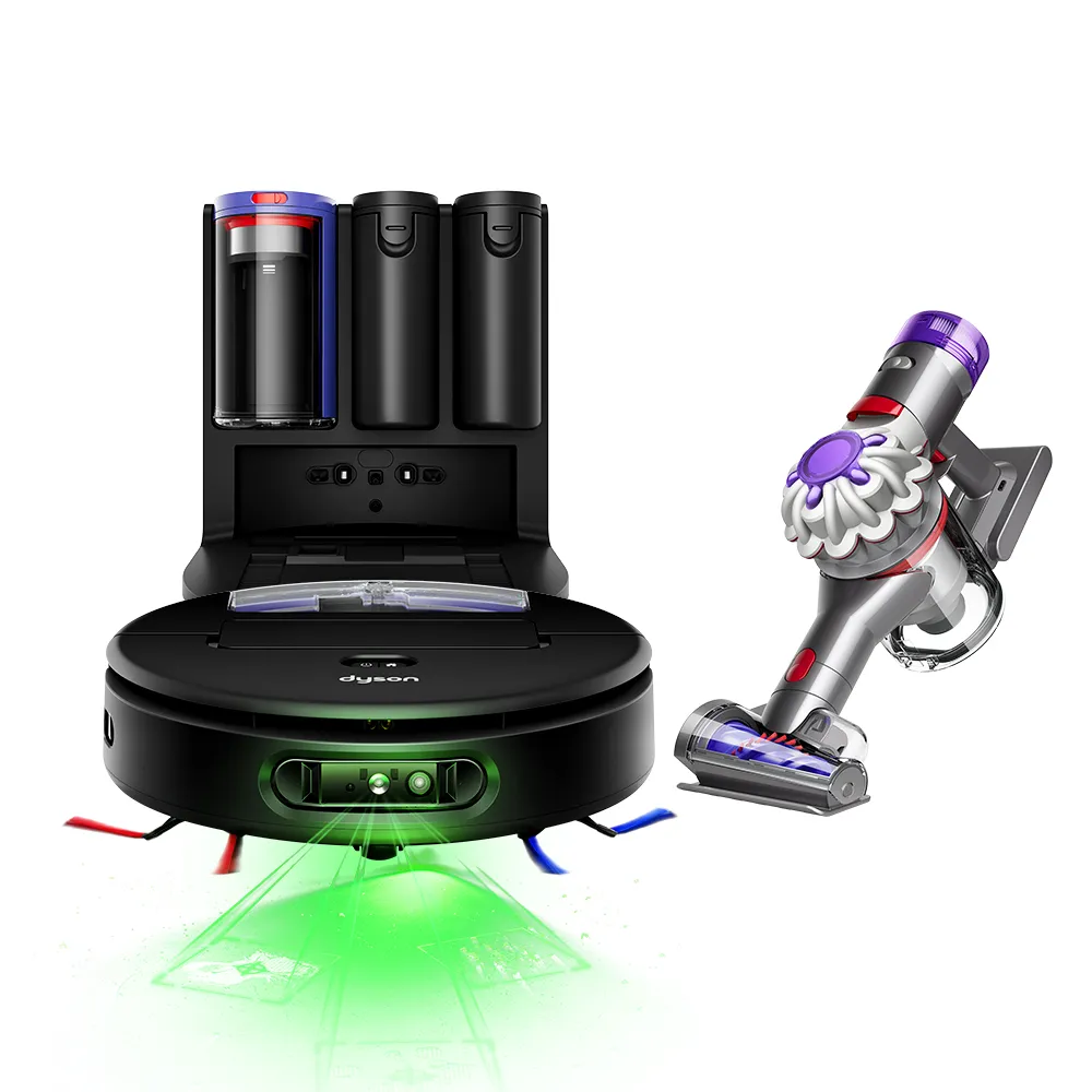 【dyson 戴森】RB05 Spot+Scrub Ai 掃拖機器人 + V8 HH15強勁無線除塵蟎機 (超值組)