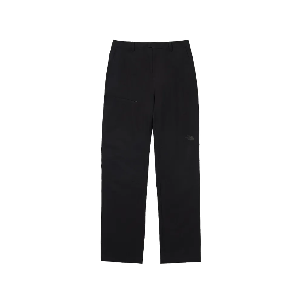 【The North Face】TNF 北臉 北面 休閒 防潑水戶外徒步長褲 W BASIN PANT - AP 女 黑(NF0A8DFKJK3)