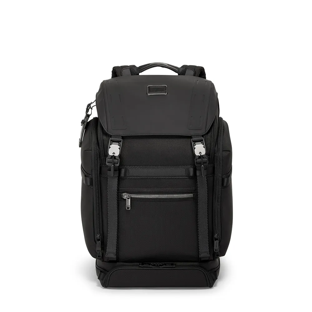 【TUMI】Alpha Bravo Expedition 彈道尼龍大容量筆電掀蓋背包 - 黑色(TUMI 官方旗艦店)