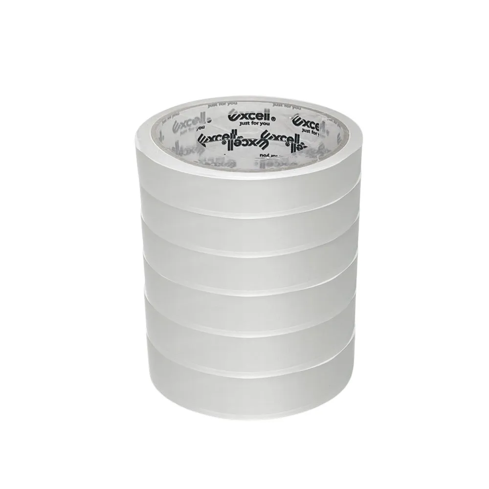 【Excell.tw】6捲｜透明超黏OPP文具膠帶 18mm*40y(透明膠帶_36M)