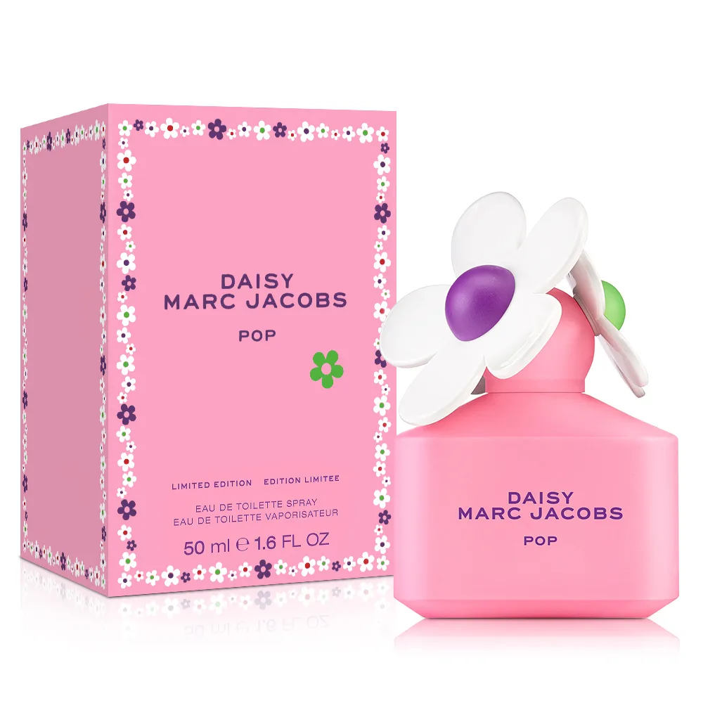 【MARC JACOBS】小雛菊春紛之印限量版女性淡香水50ml(專櫃公司貨-即期品)