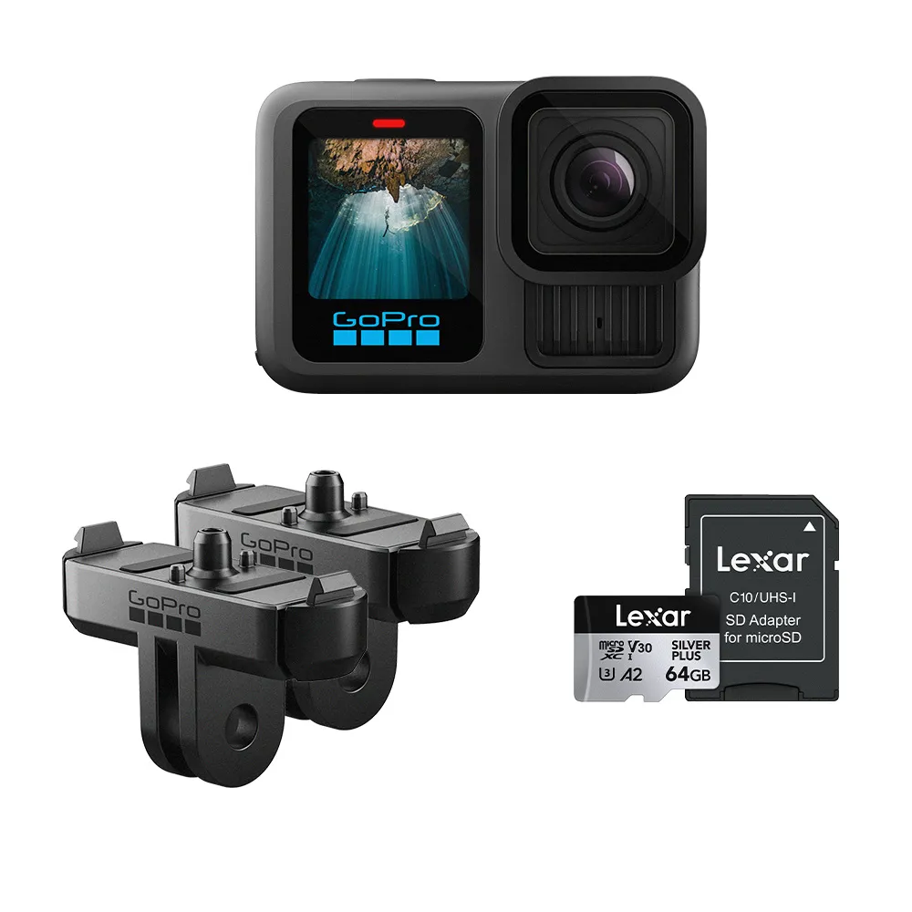 【GoPro】HERO 13 Black 雙磁吸快接套組
