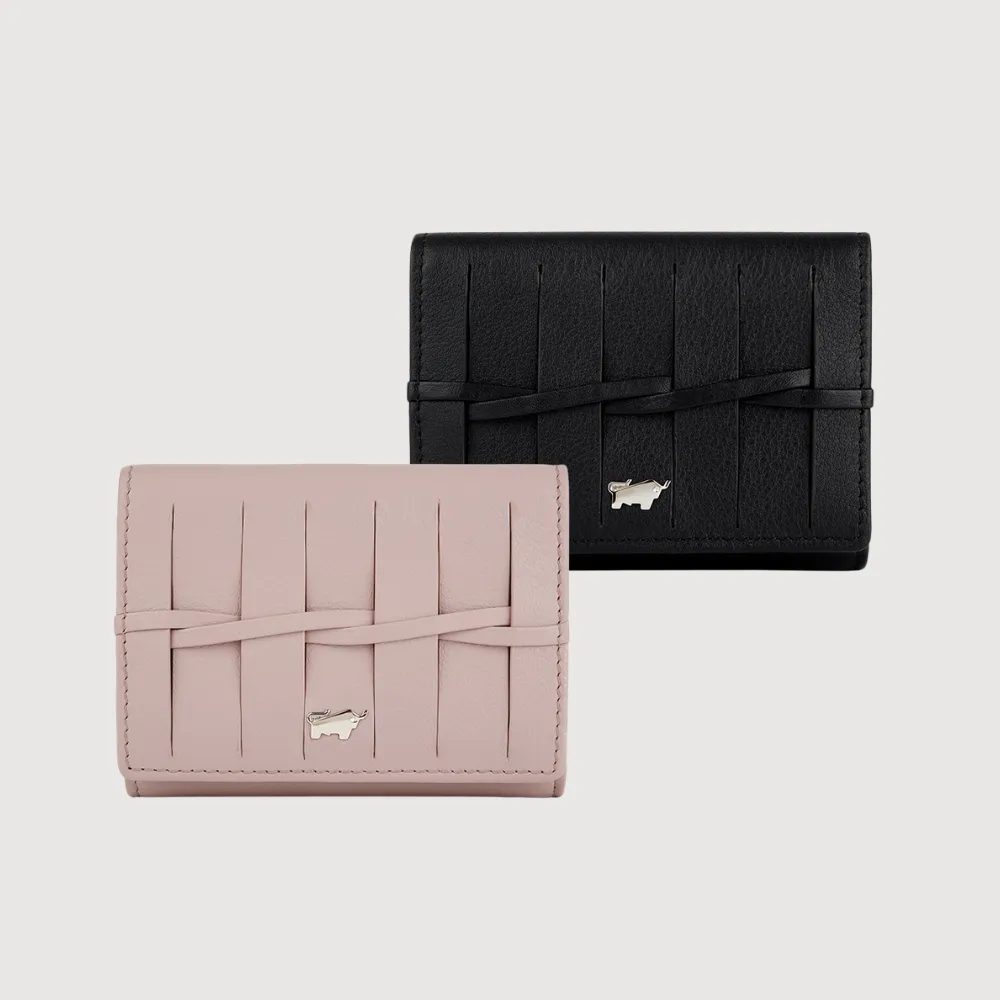 【BRAUN BUFFEL 德國小金牛】菲斯蒂-CNY 2卡三折短夾附可拆零錢袋-多色任選(BF881-416-ADR) 錢包送禮推薦