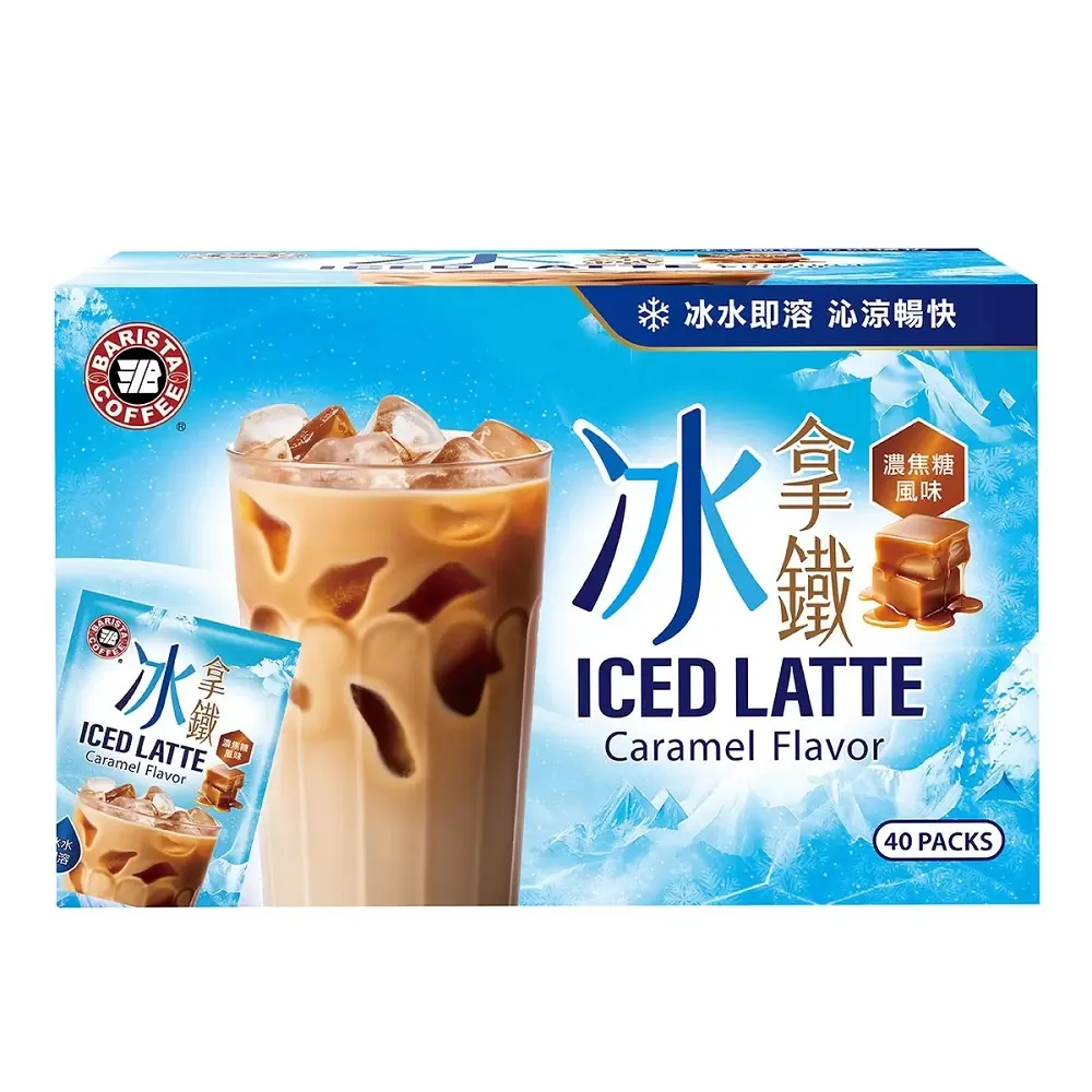 【美式賣場】西雅圖 極品冰拿鐵 濃焦糖風味(30g X 40包)
