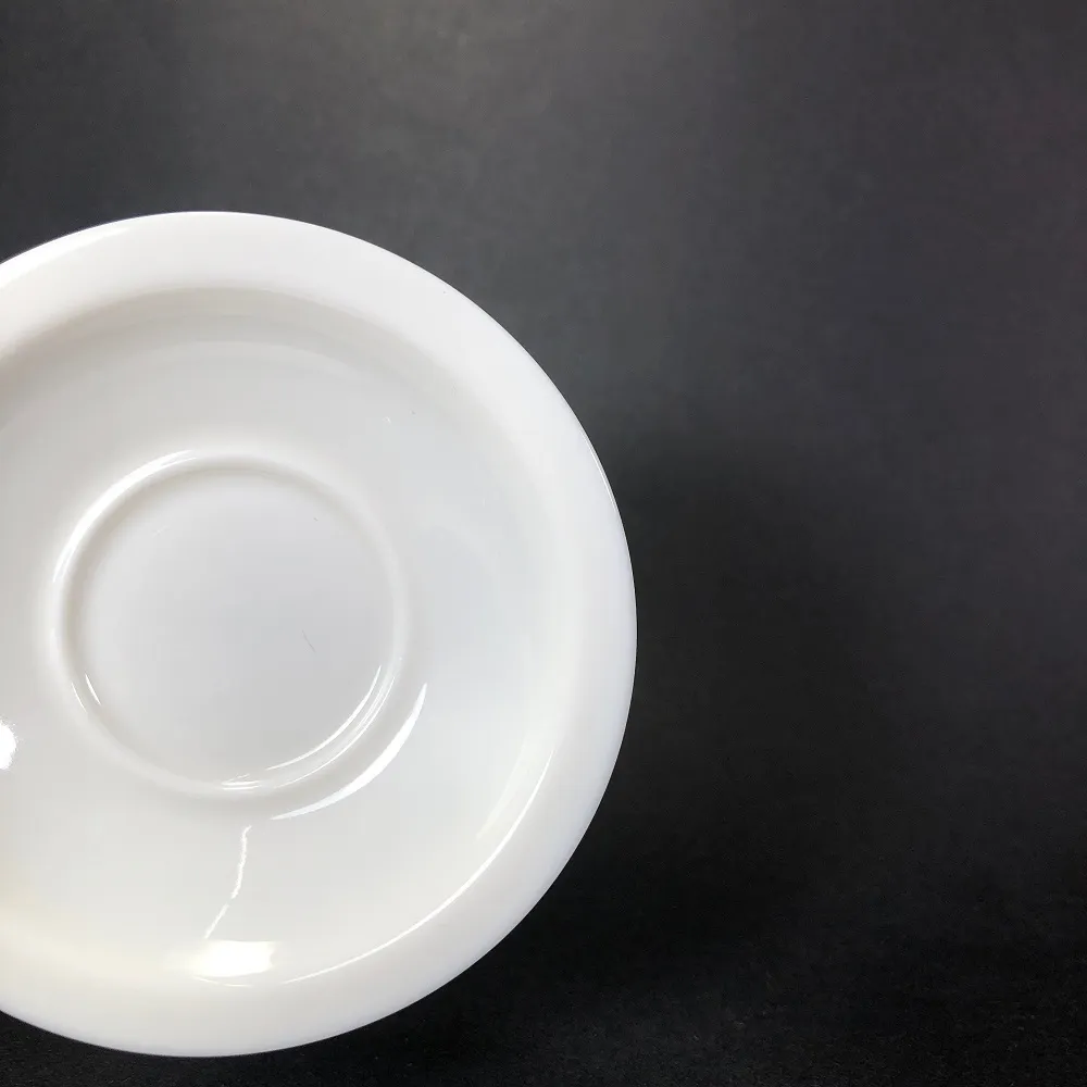 【創藝工坊】羊脂玉 白瓷杯墊/杯托 6入(創藝工坊 品茗杯托 隔熱茶杯 茶道配件)