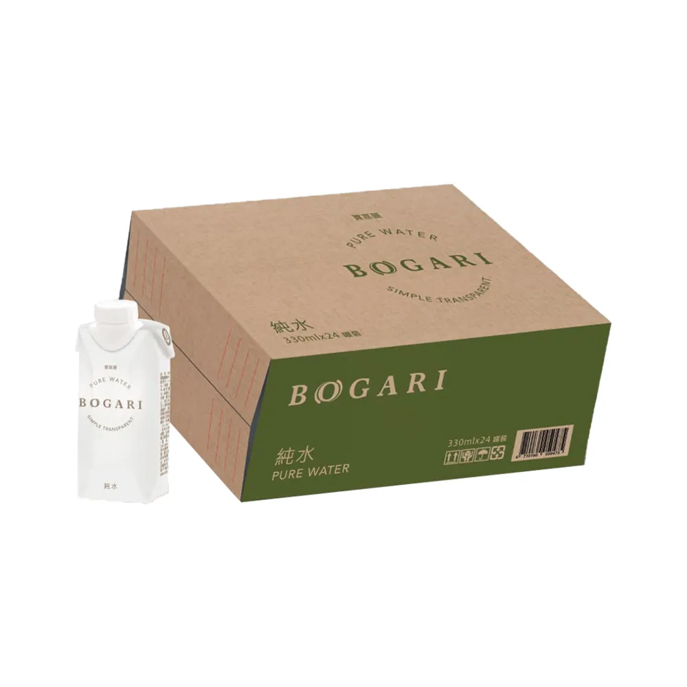 【BOGARI 開元食品】BOGARI寶嘉麗純水｜永續包裝(330mlx24入/箱)
